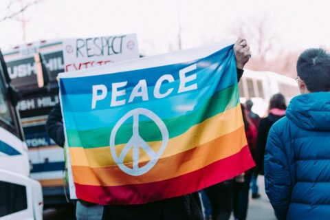 peace flag banner